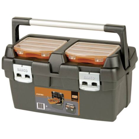 Bahco – Boîte à outils vide 500x270x295mm – 4750PTB50 – Polypropylène résistant – Charge max 130kg – Utilisation intensive et marchepied - X088411