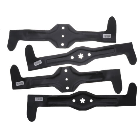 Jardiaffaires – Jeu de 4 lames pour tondeuse autoportée AYP 107cm – Éjection arrière – Compatibles avec plusieurs marques – Coupe précise et efficace (1/2)