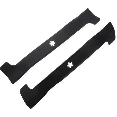 Jardiaffaires – Jeu de 2 lames pour tondeuse autoportée 97cm – Éjection arrière – Fixation étoile 5/6 pointes – Compatible HUSQVARNA, AYP, JONSERED (1/3)