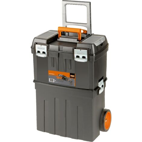 Bahco – Caisse à outils sur roues 470mm – Polypropylène – Capacité 60 litres – Roulettes 135mm – Cadenassable – 4750PTBW47