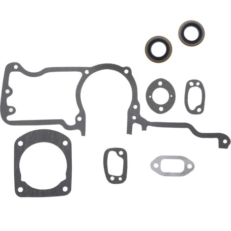 Jardiaffaires – Jeu de joints moteur pour tronçonneuse Husqvarna 61, 66, 266, 268, 272 – Joints de carter, d'embase et d'échappement – Adaptable et de qualité (1/3)