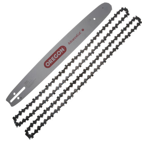 Jardiaffaires – Guide Oregon 180MLBK095 45cm – Lot de 2 chaines 95TXL072E – Pas 325LP pour coupe rapide – Jauge 1.3mm avec 72 maillons (1/3)