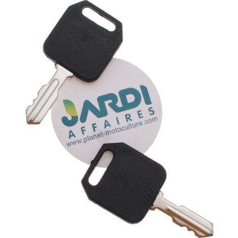 Jardiaffaires – Lot de 2 clés de contact universelles – Adaptables pour tondeuses AYP, Husqvarna, Murray – Remplacement pour modèles 140401, 532 14 04-01 (1/3)