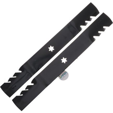 Jardiaffaires – Jeu de lames Gator Mulching 107 cm – Compatible MTD et Toro – Coupe à éjection latérale – Remplace 742-0656