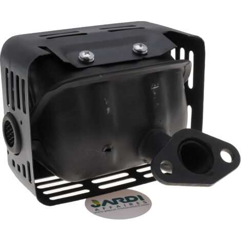 Jardiaffaires – Échappement adaptable pour moteurs Honda GX110, GX120, GX140, GX160, GX200 – Grille de protection incluse – Compatible copies chinoises