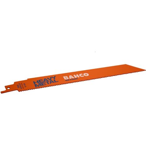 Lot de 10 lames scie sabre métaux lourds Bahco 3940-150-8/12-ST (1/2)