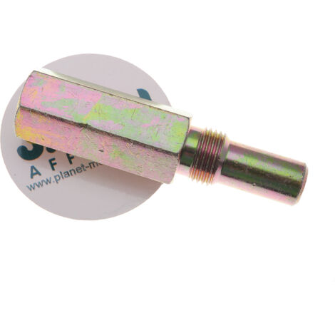 Bloc piston en acier pour bougie filetage diamètre 14mm (1/3)