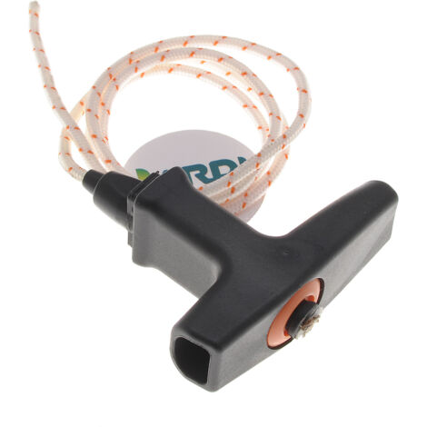Jardiaffaires – Poignée de lanceur avec amortisseur intégré et corde 3.5mm – Compatible tronçonneuses Stihl et débroussailleuses – Remplace 1128 190 3400