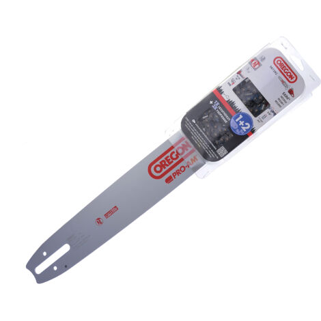 Jardiaffaires – Combo Oregon guide 45cm – 2 chaines 75DPX066E – Pour tronçonneuses Stihl, Logosol, AEG – Pas 3/8, Jauge 1,6mm, 66 maillons