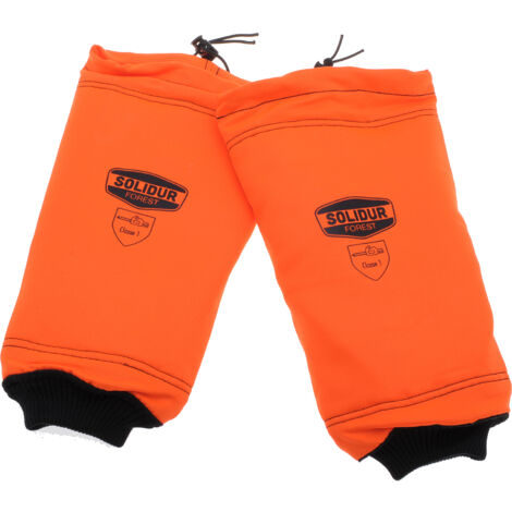Jardiaffaires – Manchettes de protection pour bûcheronnage – 100% polyester hydrophobe – Anti-coupures classe 1 – Confort optimal avec poignet élastique (1/3)