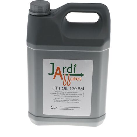 Bidon 5 litres huile transmission hydrostatique Jardiaffaires UTT Oil 170 BM