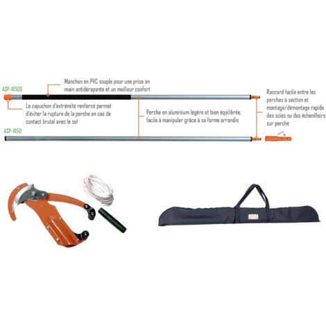 Kit perche avec rallonge et echenilloir professionnel Bahco ASP3740-P3437
