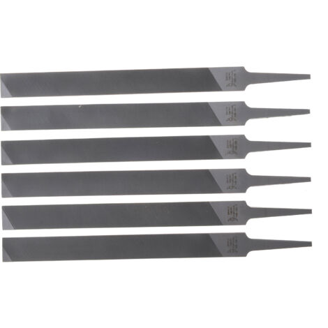 Jardiaffaires – Lot de 6 limes plates 150mm – Pour rabot de chaîne de tronçonneuse – Fabrication Europe – Efficacité accrue de coupe