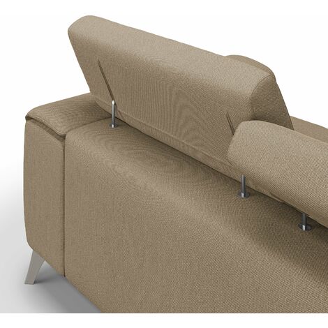 Fusion Divano 3 sedute in tessuto smacchiabile T05 Beige 260 cm