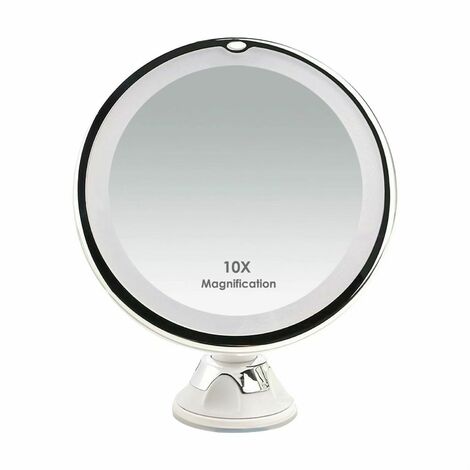 Magnifying Mirrors X10 Led Illuminated, Travel Magnifying Mirror X 10