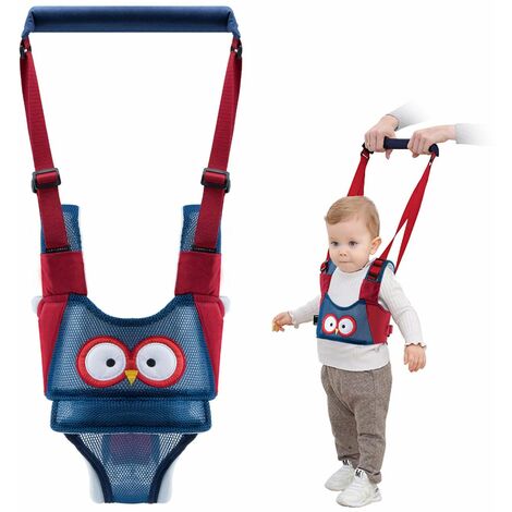 Baby Handheld Toddler Walking Wings Helper Safety Harnesses Learning To Walk Assistant Stand Up and Walking Protective Belt Pink 