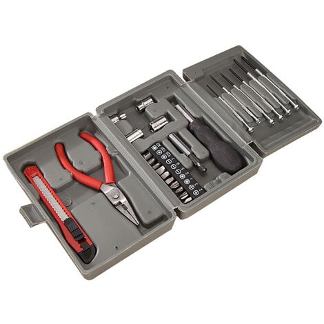 24PC Home Multifunctional Case Hardware Combination Tool Set Square Toolbox Portable Toolbox Instrument Storage Toolbox