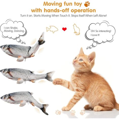 moving cat fish toy