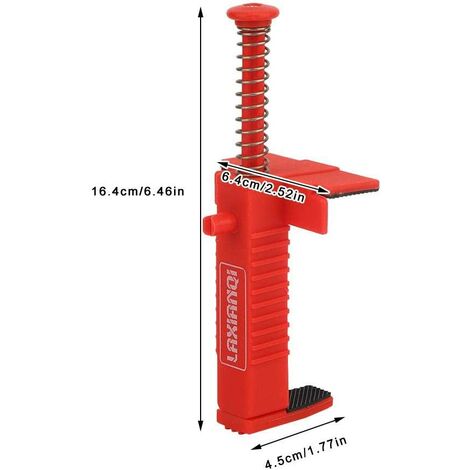 2PCs Clips Brick Line Liner Liner Plumber Tools Leveling Measuring Tool Hardware Accessory Red Plastic (Red masonry line puller)