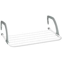 Clothes dryer - Hanging drying rack for radiator and balcony, small size, large drying capacity of 3 m, white