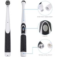 Electric Cleaning Brush, Oscillating Cleaning Tool, Cordless Super Sonic Power Scrubber with 4 Heads for Bathroom, Tub, Wall Tile and Kitchen