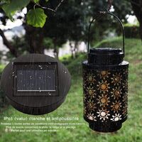 2 Pieces Replacement Top Solar Lantern Light Solar Panel Light Cover with LED Bulb, DIY Solar Lantern for Outdoor Garden Decor