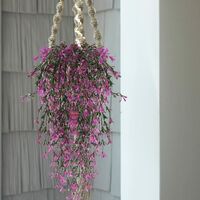 2pcs Hanging Artificial Plant Artificial Flowers Plants Garland Vine for Indoor Outdoor Hanging Planter Home Garden Balcony Office Balcony Fence Trellis