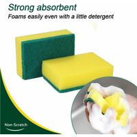 Sponge 20 Pack Multi-Use Heavy Duty Scrub Extra Thick Magic Cleaning Sponges UK 