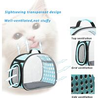 Pet Carrier Cat Carrier Breathable Package Dog Carrier Transparent Portable Bag for Cats Dogs Puppies Collapsible and Space Capsule Designed Bags for Travel Hiking Walking & Outdoor Use