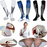 3Pair Medical Sport Compression Socks Men,20-30mmhg Run Nurse Socks for Edema Diabetic Varicose Veins