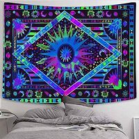 Tapestry Wall Hanging Celestial 59"x 51" Sun Mandala Tapestry Wall Tapestry for Bedroom Abstract Art Home Decoration