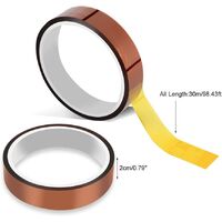 20mm & times; 30m Polyimide Kapton High Temperature Adhesive Tape Resistant the heat