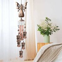 Angel Wind Chimes Copper Angel Gifts for Women Angel God Decor Angel Chimes MomBest Gift Home Rustic Outdoor Garden Decor Wind Chime Angel Wind Chimes