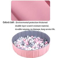 Ball Pit for Kids, Baby Playpen Play Ball Pit, Fence for Baby Foldable Play Balls Pool Ball Pit for Kids with Storage Bag(Pink)