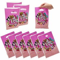 LOL Surprise Dolls Party Supplies Set 84Pcs Birthday Party Tableware Kit with Balloons Banner Decorations Complete Celebration Party Supplies for 10 Children Kids