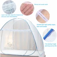 Pop Up Mosquito Net Tent with Bottom, Folding Design for Bedroom and Outdoor Trip,Easy to Install and Wash for Twin to King Size Bed (79 x71x59 inch)