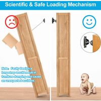 Furniture Straps Baby Proofing Safety, Metal Wall Anchors Anti Tip Kit Secure 400lb Falling Furniture Adjustable Protect Child Pet Safety Straps Earthquake Resistant 4 Pack with 4 Corner Protector