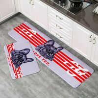 Kitchen Absorbent Rug Soft Slip Resistant Rug for Bedroom Living Room Bath Entrance with Cartoon Pattern # 2S, 40 * 60cm