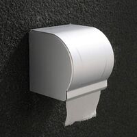 Toilet Paper Roll Holder, ALUMINUM Toilet Paper Tissue Rack Wall Mount Dustproof Dustproof for Home Hotel