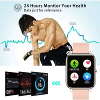 Smart Watch, Fitness Tracker with Blood Oxygen, Blood Pressure, Heart Rate Monitor, IP67 waterproof Smartwatch