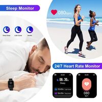Smart Watch, Fitness Tracker 1.54" Touch Screen Fitness Watch with Heart Rate Sleep Monitor, IP68 Waterproof