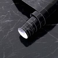 60*300cm Sticky Back Plastic Roll Black Marble Self Adhesive Wallpaper,Furniture Stickers Marble Effect Contact Paper