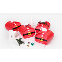 20 Pieces Christmas Gift Box Candy Box Biscuits Bag Cakes Christmas Candy Box (Red)