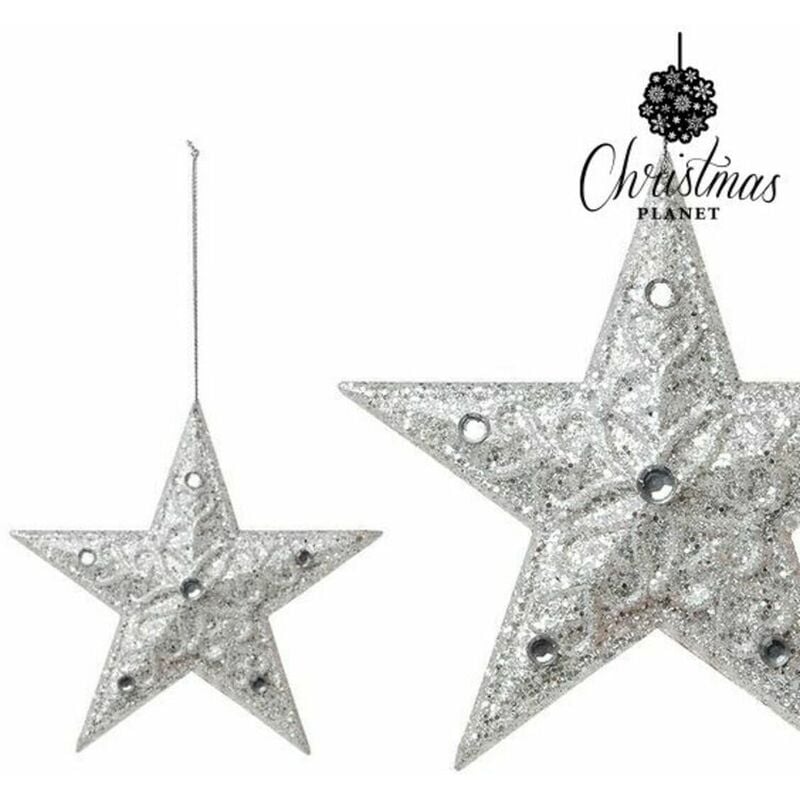 Accesorio Decorativo Christmas planet 8179 plata 10 cm adorno navideño 8422259328179 s1105606