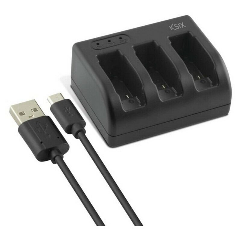 Cargador de Baterías para GoPro KSIX Hero 5 USB-C Negro 8427542082806 S1902488 KSIX