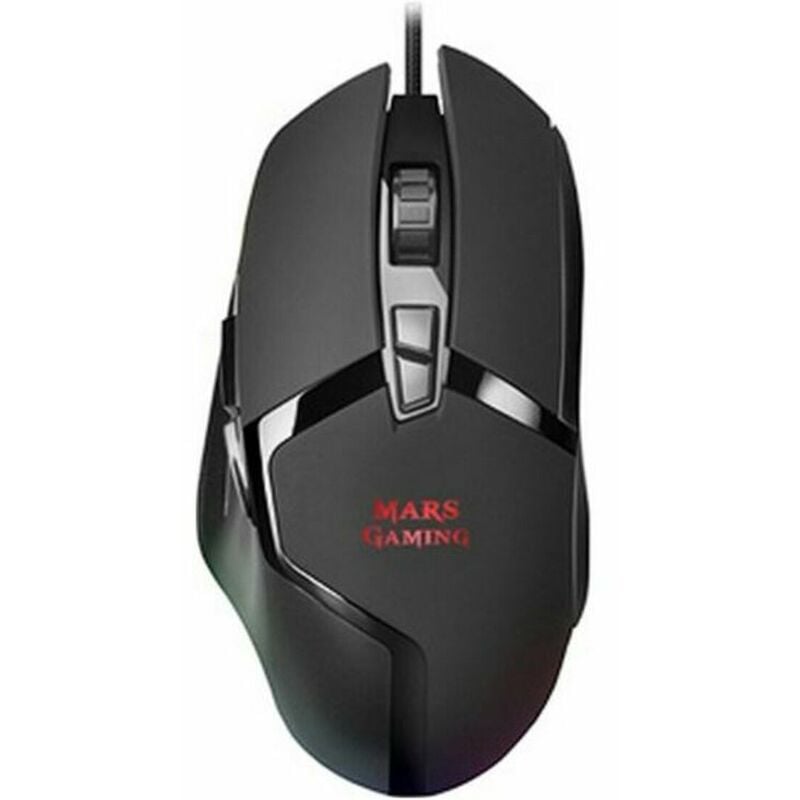 Ratón Gaming con LED Mars Gaming MMGX RGB 10000 dpi 60 ips Negro 4710562750645 S0434168 Mars Gaming