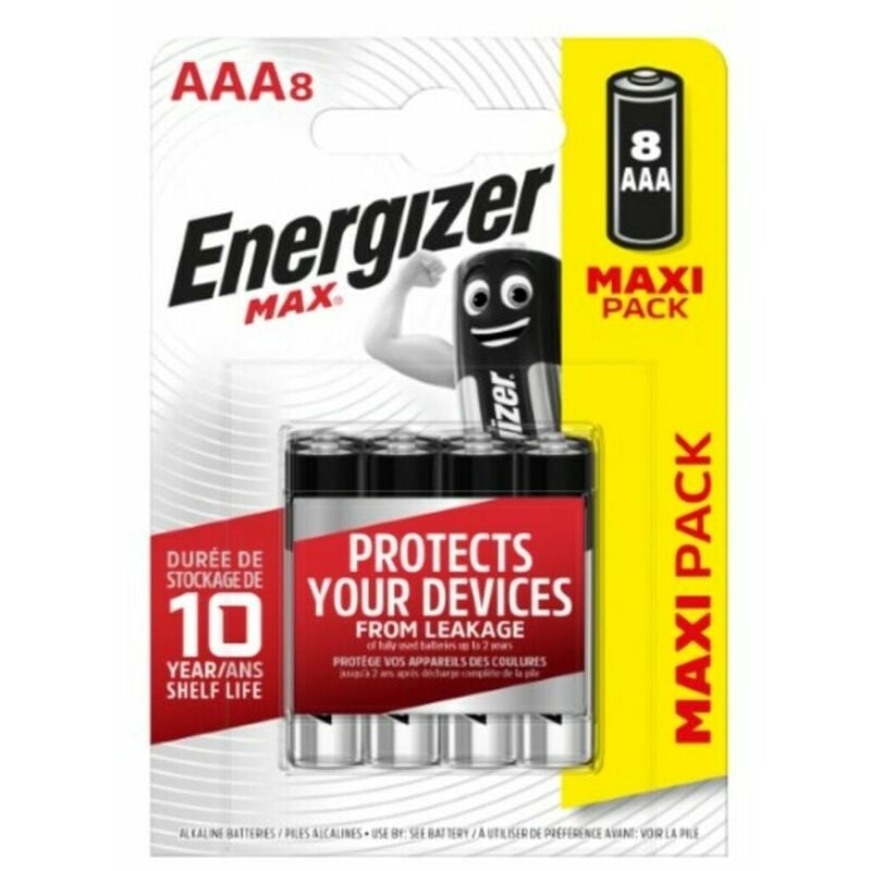 Pilas Energizer Max LR03 AAA (8 pcs) 7638900410228 S3712418 Energizer