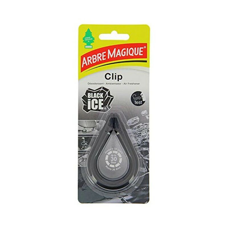 Ambientador para Coche Arbre Magique Black Ice Clip 7612720841042 S3700868 Arbre Magique