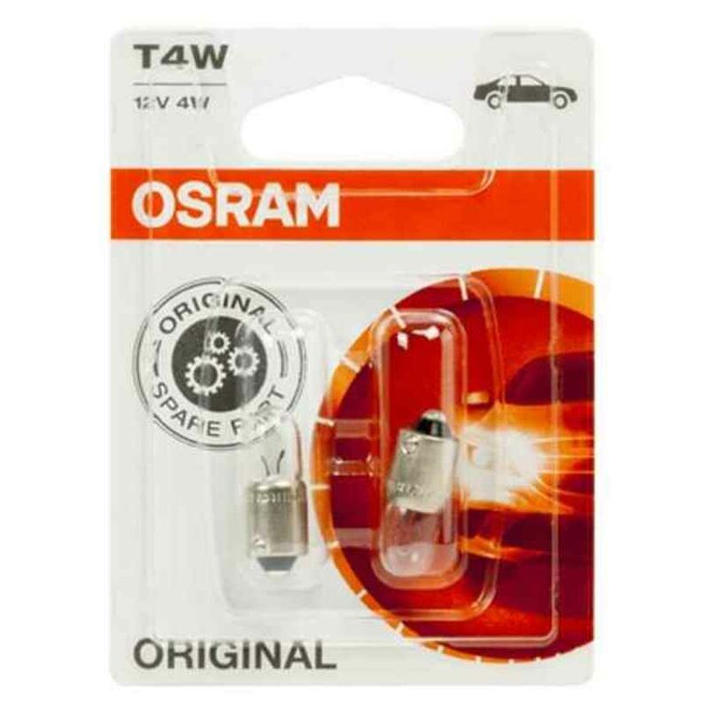 Bombilla para Automóvil OS3893-02B Osram OS3893-02B T4W 4W 12V (2 Piezas) 4050300647609 S3700350 Osram