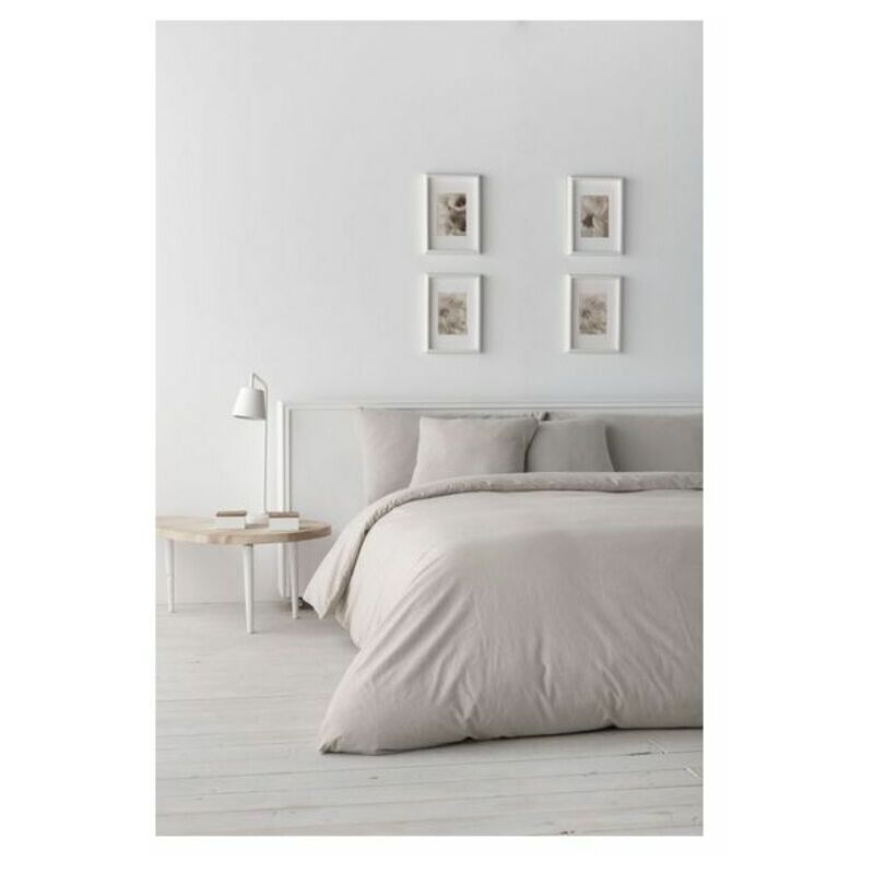 Funda Nórdica Naturals Liso Lino Cama de 90 (155 x 220 cm) 8434211596915 S2802393 Naturals